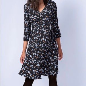 Seraphine floral maternity dress